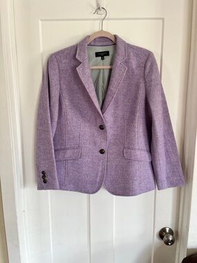 Talbots Shetland Lavender Wool Blend Blazer 14P